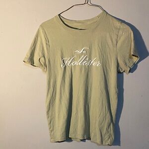 Hollister Sage Green Tee with Logo
